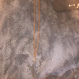 Long tassel necklace